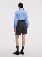 Wool Blend Women A-Line Shorts GOELIA