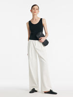 Acetate Round Neck Women Knitted Vest GOELIA