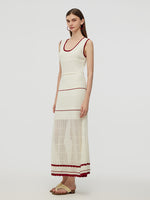 Openwork Women Maxi Vest Dress GOELIA