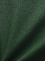 Dark Green Gathered Waist Women Maxi Shirt Dress GOELIA