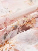 10MM Mulberry Silk Floral Print Women Tiered Skirt GOELIA