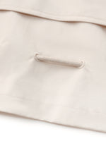 Tencel Blend Drawstring Hem Women Short Trench Coat GOELIA