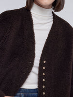 [Preview] 100% Shearling Wool V-Neck Women Coat GOELIA