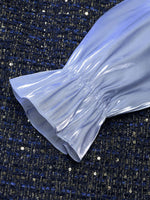 Tweed Faux Two-Piece Women Mini Dress GOELIA