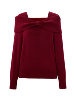 [Preview] Wool Bow Neck Women Sweater GOELIA