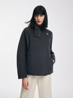[Preview] 100% Merino Wool Double-Faced Women Short Coat GOELIA