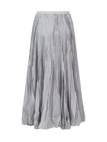 [Preview] Crushed Pleated A-Line Women Skirt GOELIA