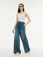 Tencel Mulberry Silk Blend Women Knit Stretchy Tank Top GOELIA