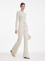 [Preview] Soft Brushed Denim Women Flared Jeans GOELIA