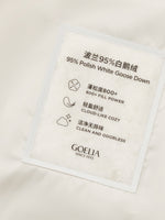 Zip-Up Hooded Goose Down Jacket GOELIA