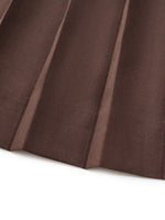 [Preview] A-Line Pleated Women Skirt With Belt GOELIA