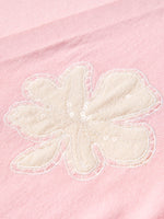 Tencel Blend Floral Embroidered Women Short Sleeve Cardigan GOELIA