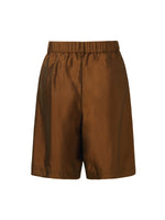 Mulberry Silk Blend Women Sheer Shorts GOELIA