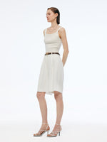 100% Acetate Women Knee Length Shorts GOELIA