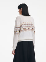 [Preview] Wool Blend Sheep Fair Isle Unisex Sweater GOELIA