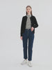 Cardigan Col Rond Noir Pur Cachemire
