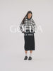 Knitted Jacquard Sweater And Half Skirt Two-Piece Set