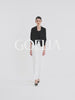 Blazer court en soie 22 Momme