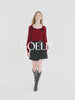 Tencel And Woolen Women Sweater With Detachable Bowknots