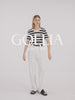 Round Neck Striped Knitted Women Top