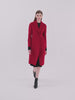 Double-Faced Wool And Silk Blend Lapel Women Coat