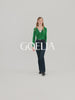 Cardigan coupe slim en tencel et laine