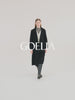 Wool And Cashmere Double-Faced Lapel Women Coat With Belt