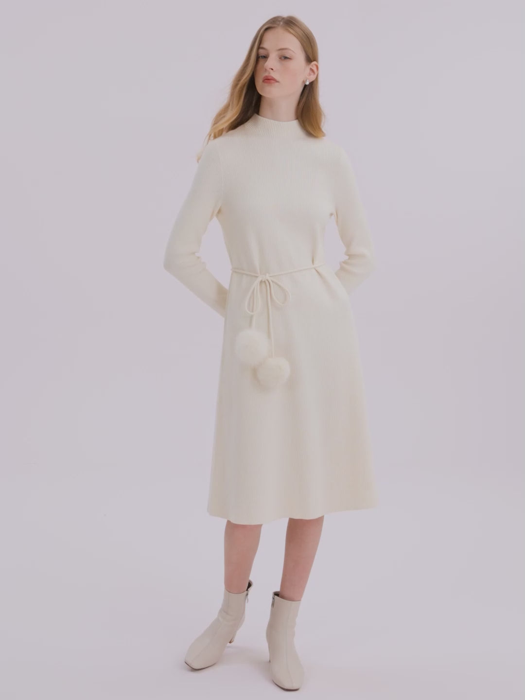 Tencel Wool Dress With Belt