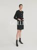 Tweed Fake Two-piece Tailored Wool Dress