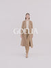 Camel Wool Double-Faced Notched Lapel Women Coat