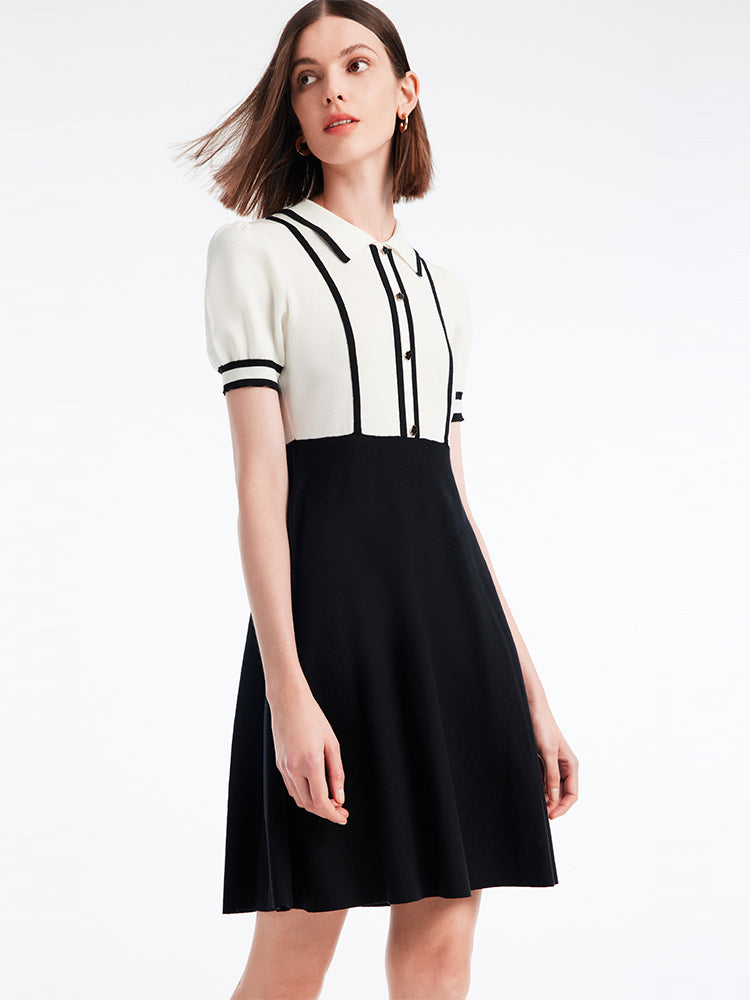 Waist-slimming College Commuter Dress GOELIA