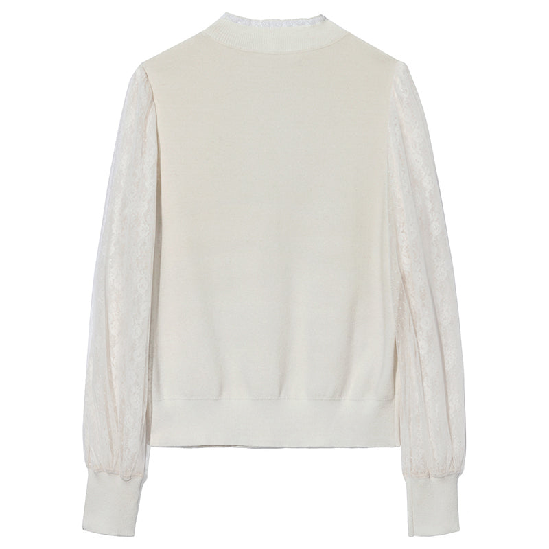 Tencel & Wool Patchwork Sweater GOELIA
