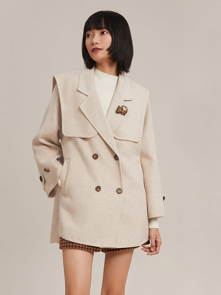 Woolen Double-Layer Coat GOELIA