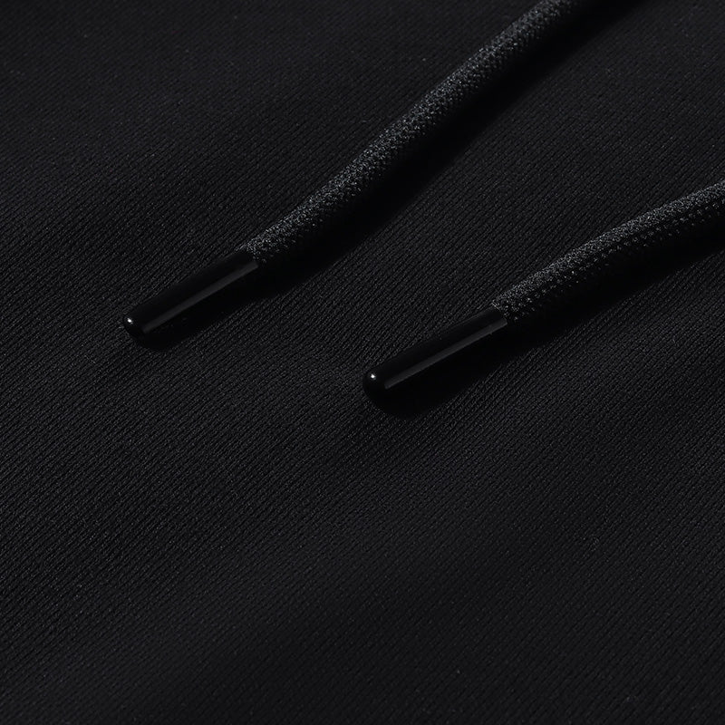 Black Long Sleeve Hoodie Dress GOELIA