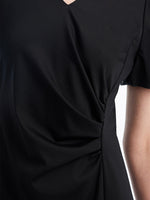 Ruched Mermaid V Neck Dress GOELIA