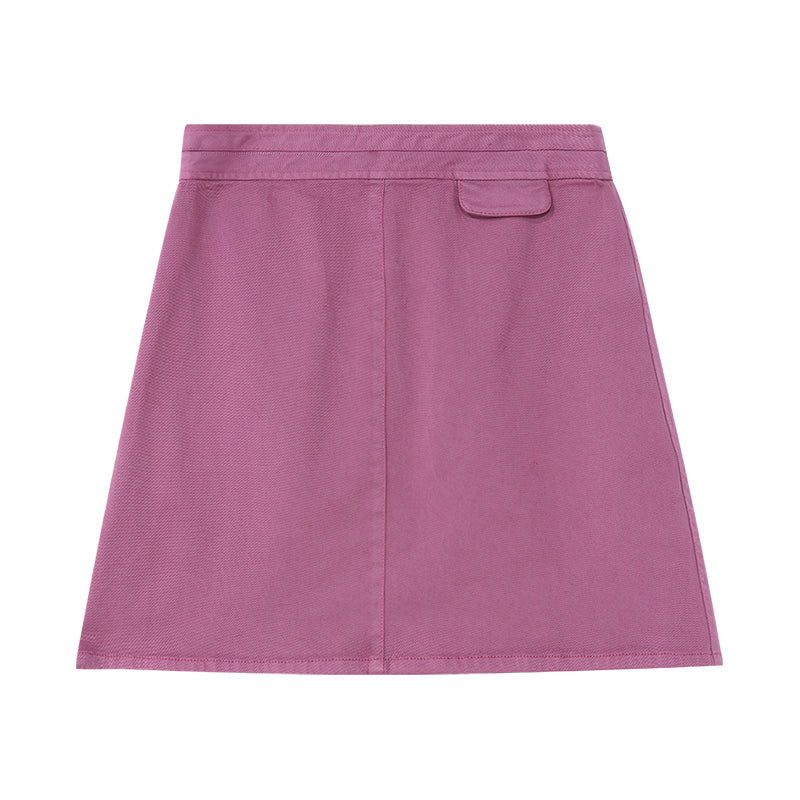 Purple A-Line Mini Skirt GOELIA
