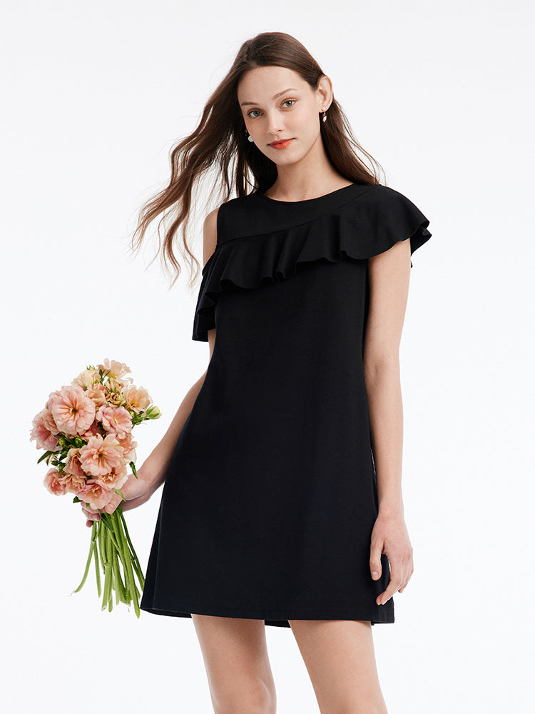 Kanelios Asymmetric Sequinned Dress