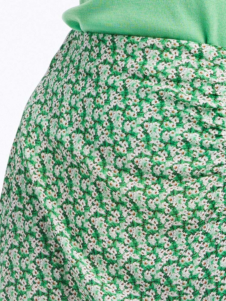 Floral Ruched Skirt GOELIA