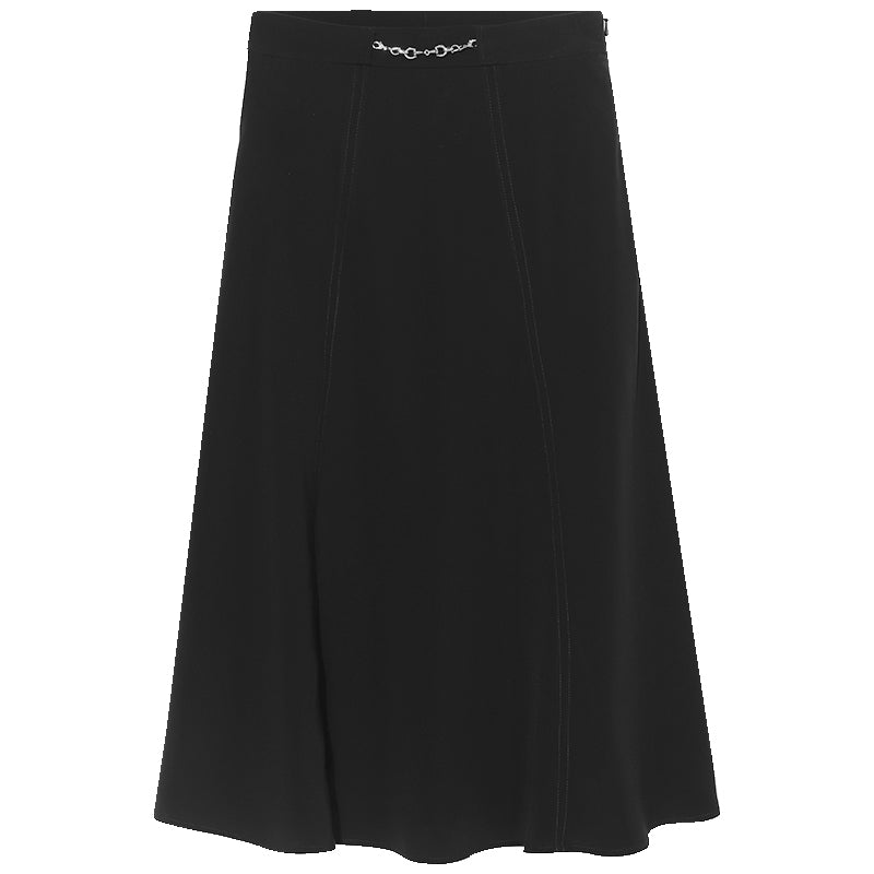 Black A-Line Triacetate Skirt – GOELIA