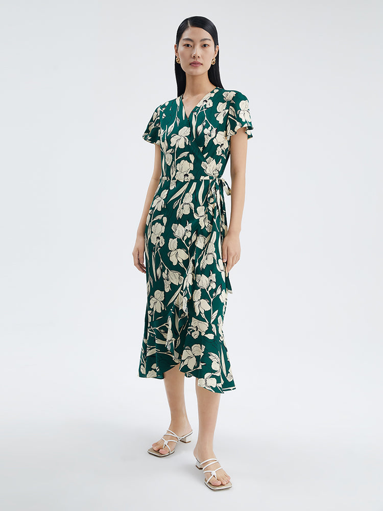 19 MM Printed Silk Dress GOELIA
