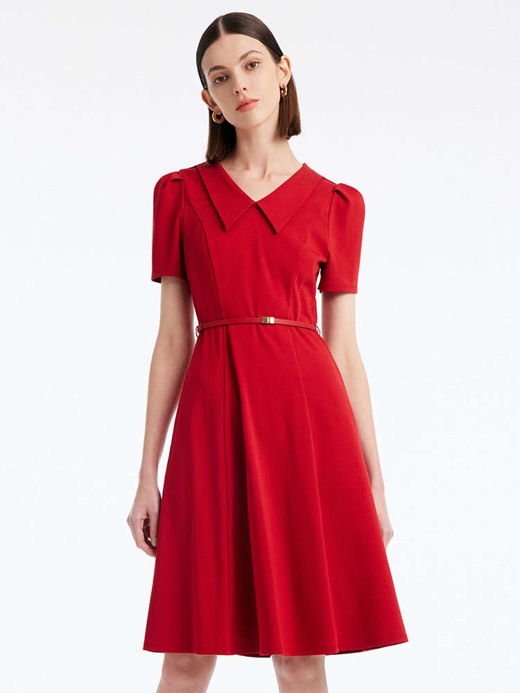 Bubble Sleeve Fitted Dress GOELIA