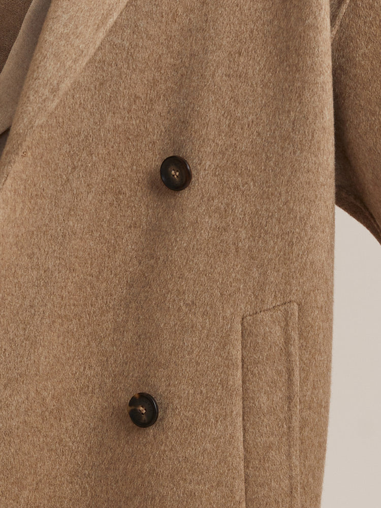 Pure Cashmere Woolen Coat GOELIA