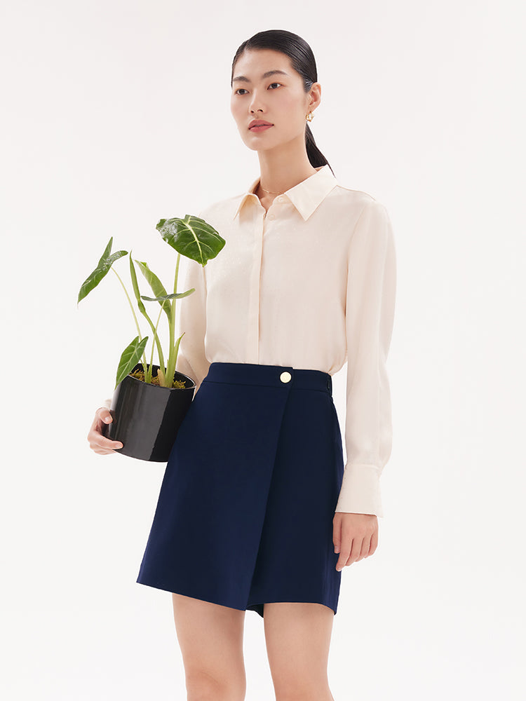 Triacetate A-shape Shorts GOELIA