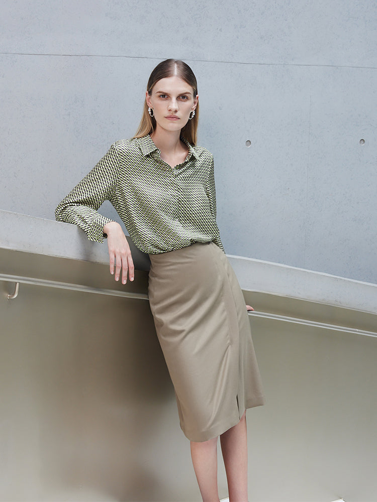 14 MM Silk Printed Shirt GOELIA